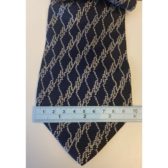 Banana Republic Men's Silk Ribbed Abstract Print Tie Made In Italy 59Lx4W - Picture 6 of 9